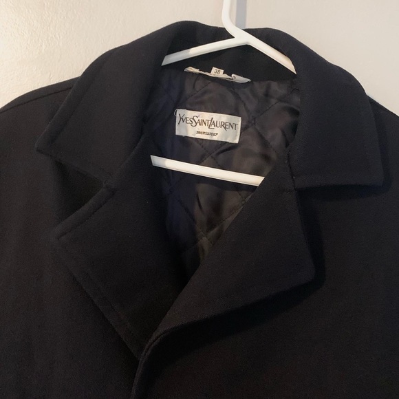 Vintage Yves Saint Laurent Wool Peacoat - Picture 2 of 2